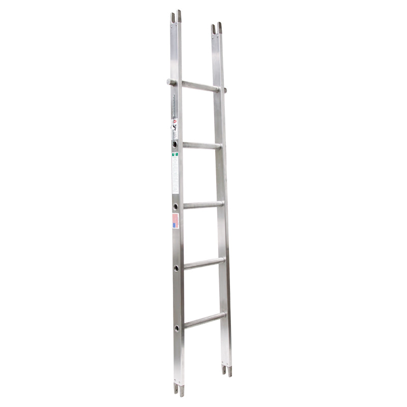 Lightweight Metallic Aluminum Sectional Ladders for Home & Construction - Adjustable Multi-Purpose Ladder for Roofing, Painting, and DIY Projects