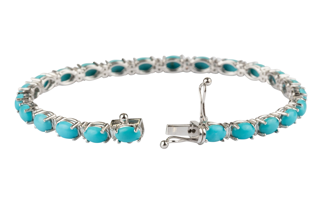 Sleeping Beauty Turquoise Chain Bracelet for Women - Dainty Adjustable Boho Jewelry Gift for Her | Perfect for Everyday Wear, Parties & Special Occasions