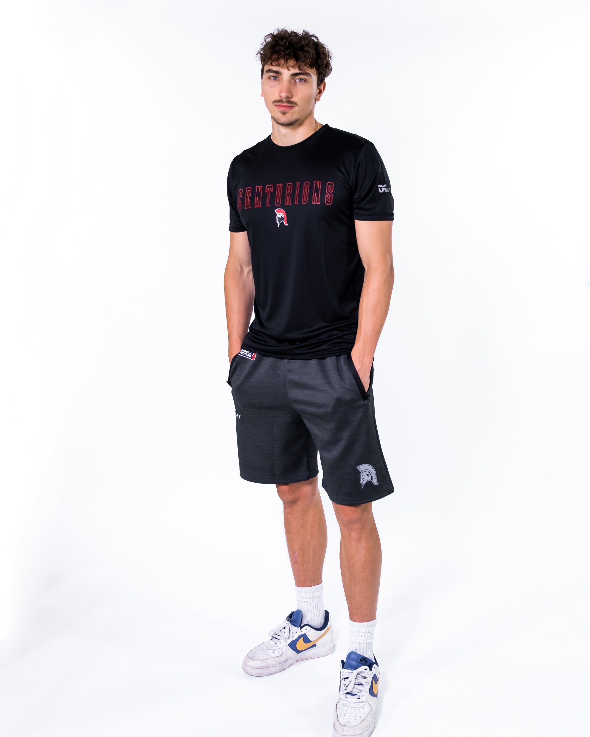 2023 Cologne Centurions Performance Trainer Shorts - Men's Athletic Running & Workout Shorts for Gym, Training & Sports
