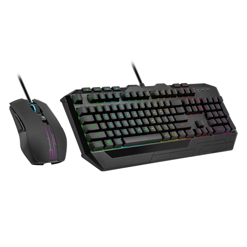 Cooler Master SGB 3000 KKMF4 US Devastator III RGB Gaming Keyboard and Mouse Combo - 2 Year Warranty - Perfect for PC Gaming, Office Work & Streaming Setup