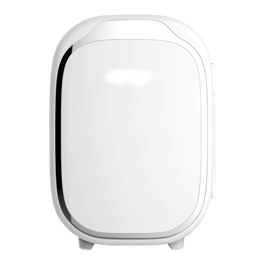 ZQALOVE 12V Mini Fridge Electric Cooler - 6L Portable Thermoelectric Cooler & Warmer for Car, Home, Office, Camping & Travel - Compact Mini Refrigerator for Drinks, Snacks, Cosmetics (White)