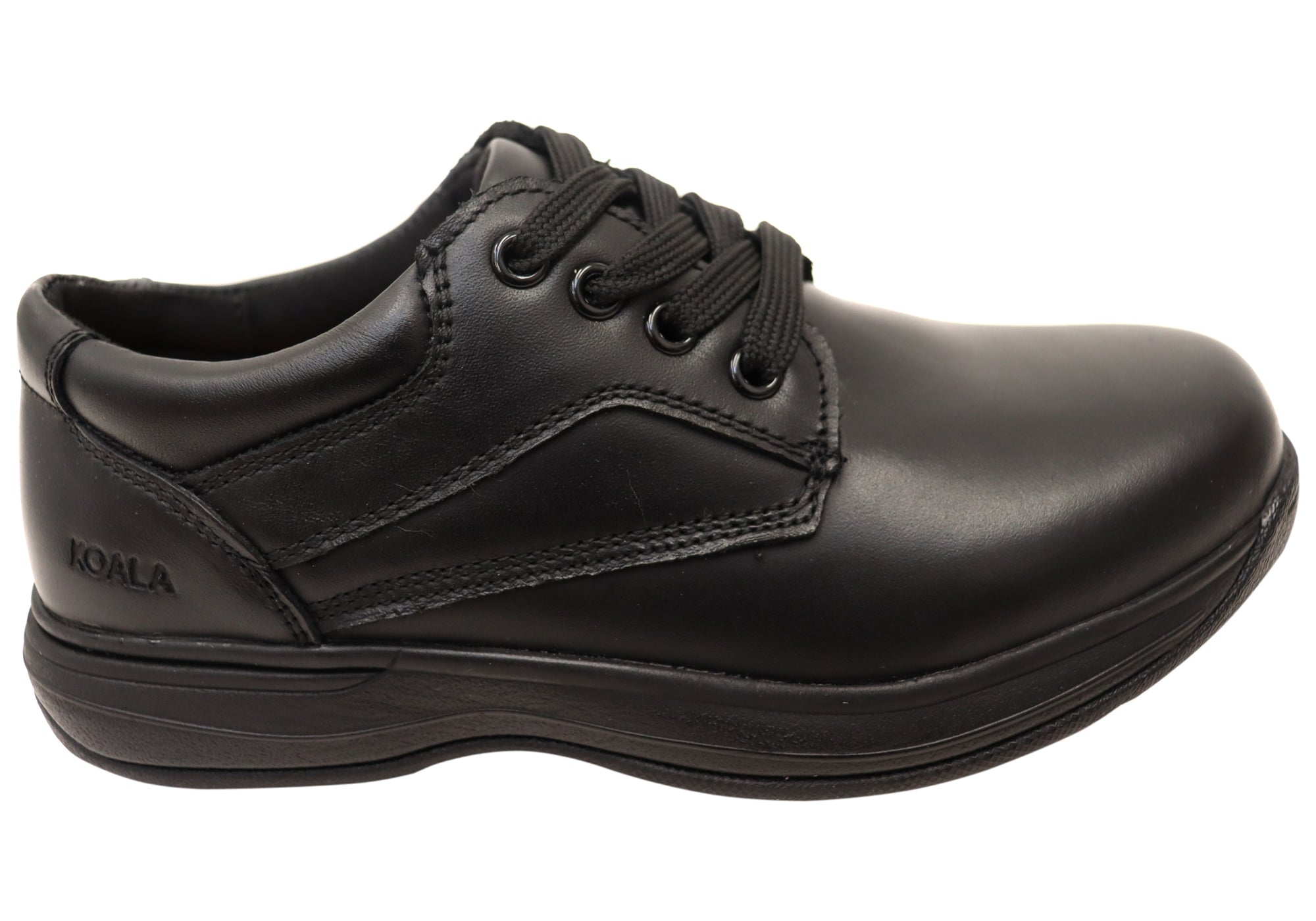 Koala By Grosby Kameron Kids Leather Comfortable Lace Up School Shoes - Stylish & Durable Leather Shoes for Boys & Girls - Perfect for School, Play & Everyday Wear