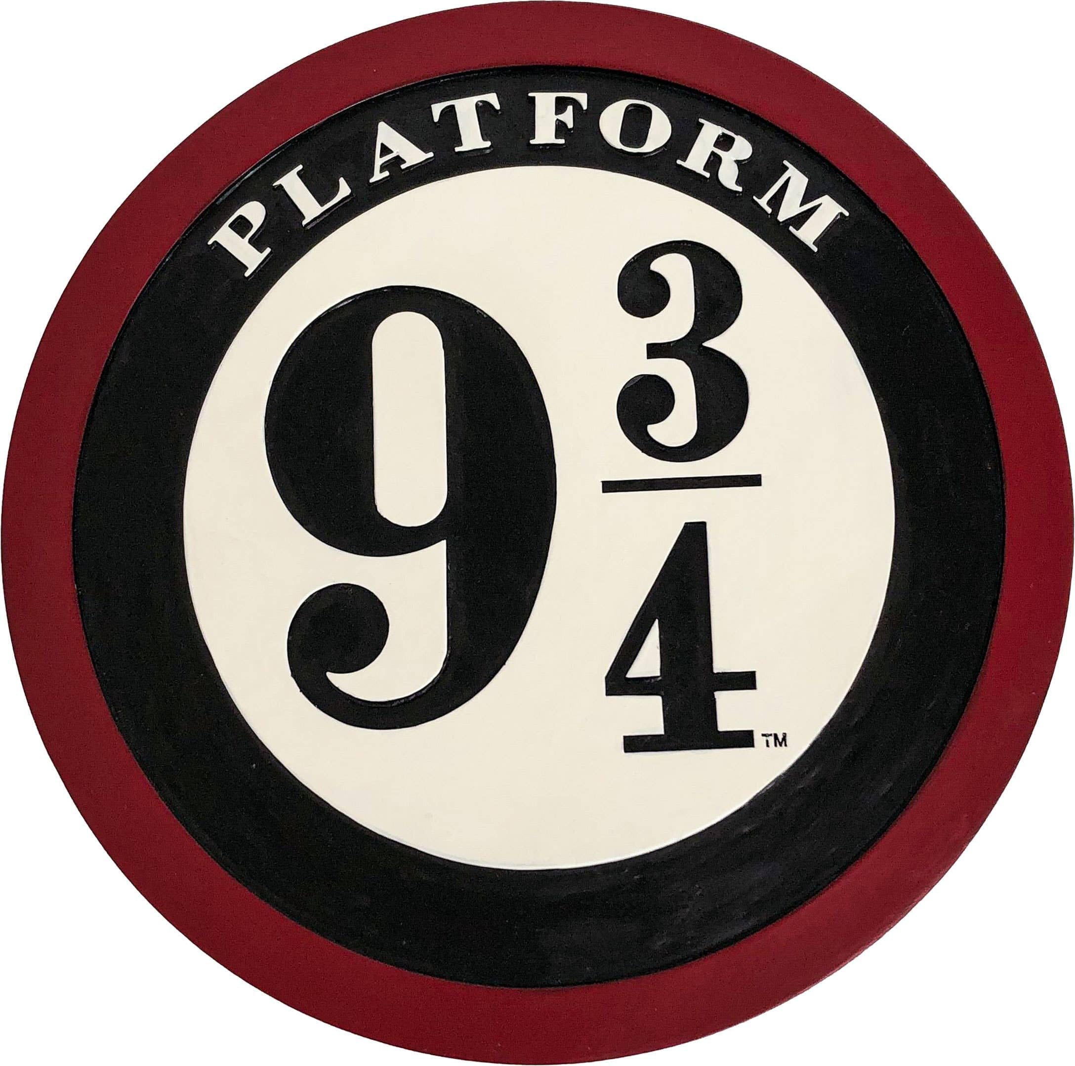 Harry Potter Platform 9-3/4 Stepping Stone - Garden Decor - Handcrafted Decorative Stone for Outdoor & Indoor Use - Perfect for Themed Gardens, Backyards, and Harry Potter Fan Collections