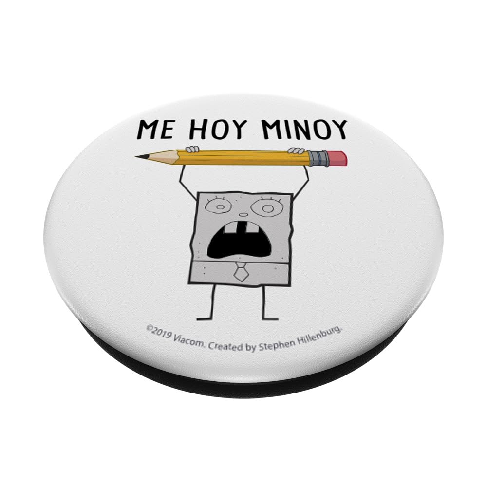 SpongeBob SquarePants DoodleBob Me Hoy Minoy PopSockets PopGrip - Swappable Phone Grip & Stand for iPhone, Samsung & Smartphones - Perfect for Watching Videos, Taking Selfies & Secure Phone Handling