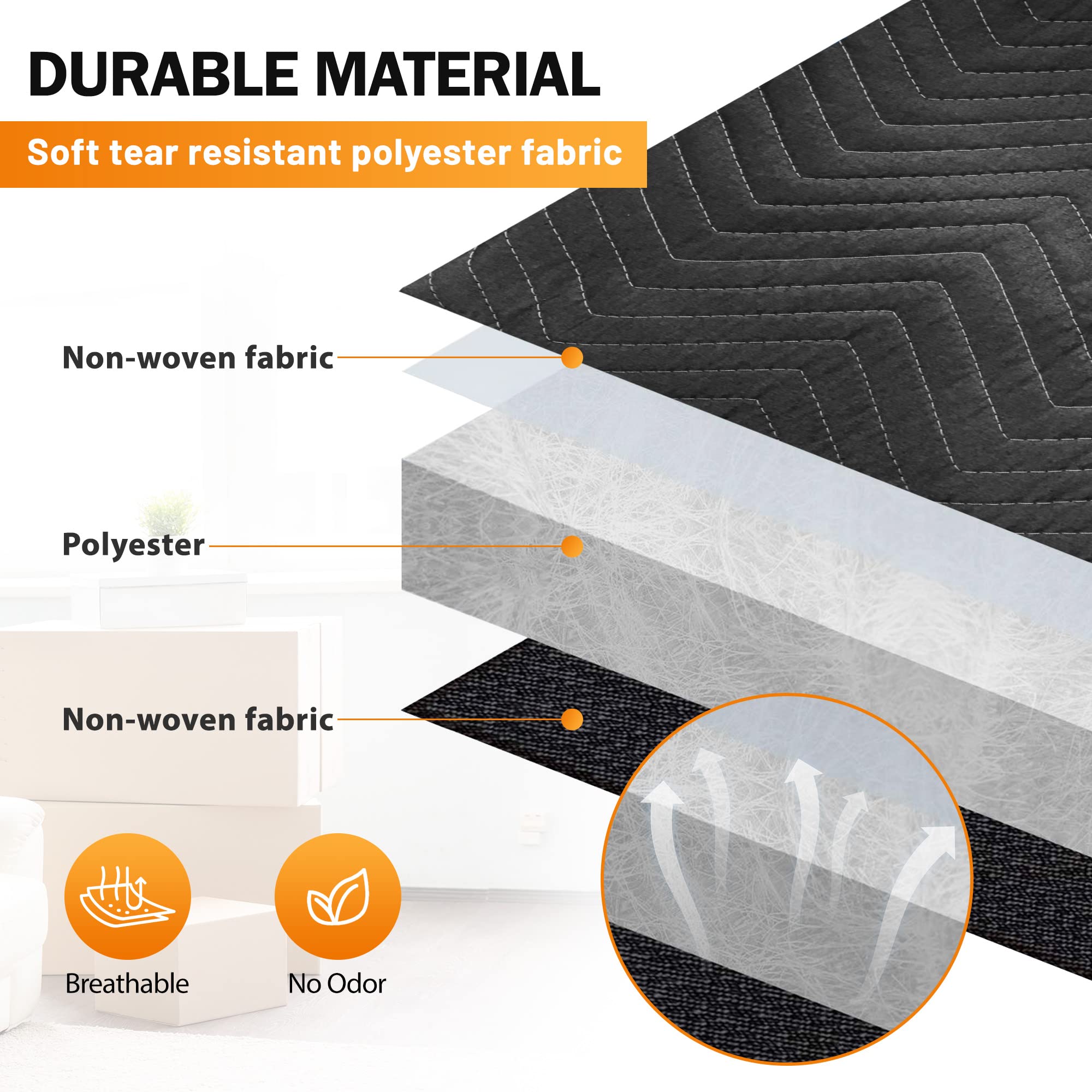 12 Heavy Duty Moving Packing Blankets 80