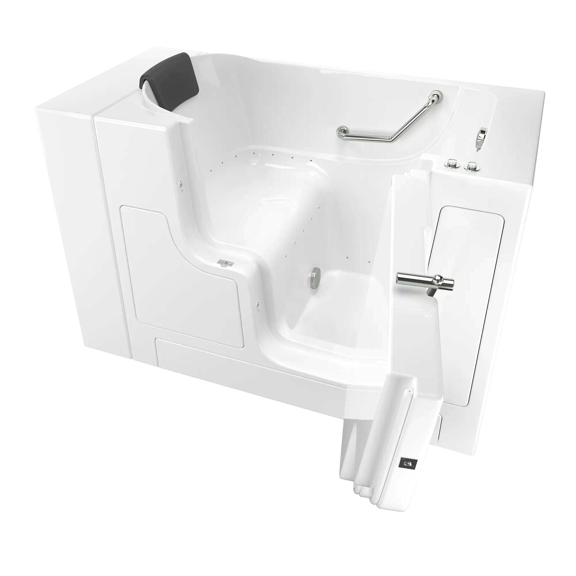 Premium Gelcoat Walk-In Bathtub 30 x 52 Inch with Air Spa System - Right Hand Drain for Elderly & Mobility Support - Relaxing Hydrotherapy at Home