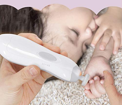 Safe & Quiet Baby Electric Nail Trimmer - Gentle Baby Nail Clipper for Newborns & Toddlers - Painless Fingernail & Toenail Care Kit - Perfect for Home Use & Travel Baby Grooming