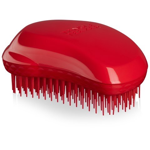Tangle Teezer Thick & Curly Hair Brush - Detangling Hairbrush for Curly & Thick Hair, Salsa Red | Perfect for Salon, Travel & Home Use