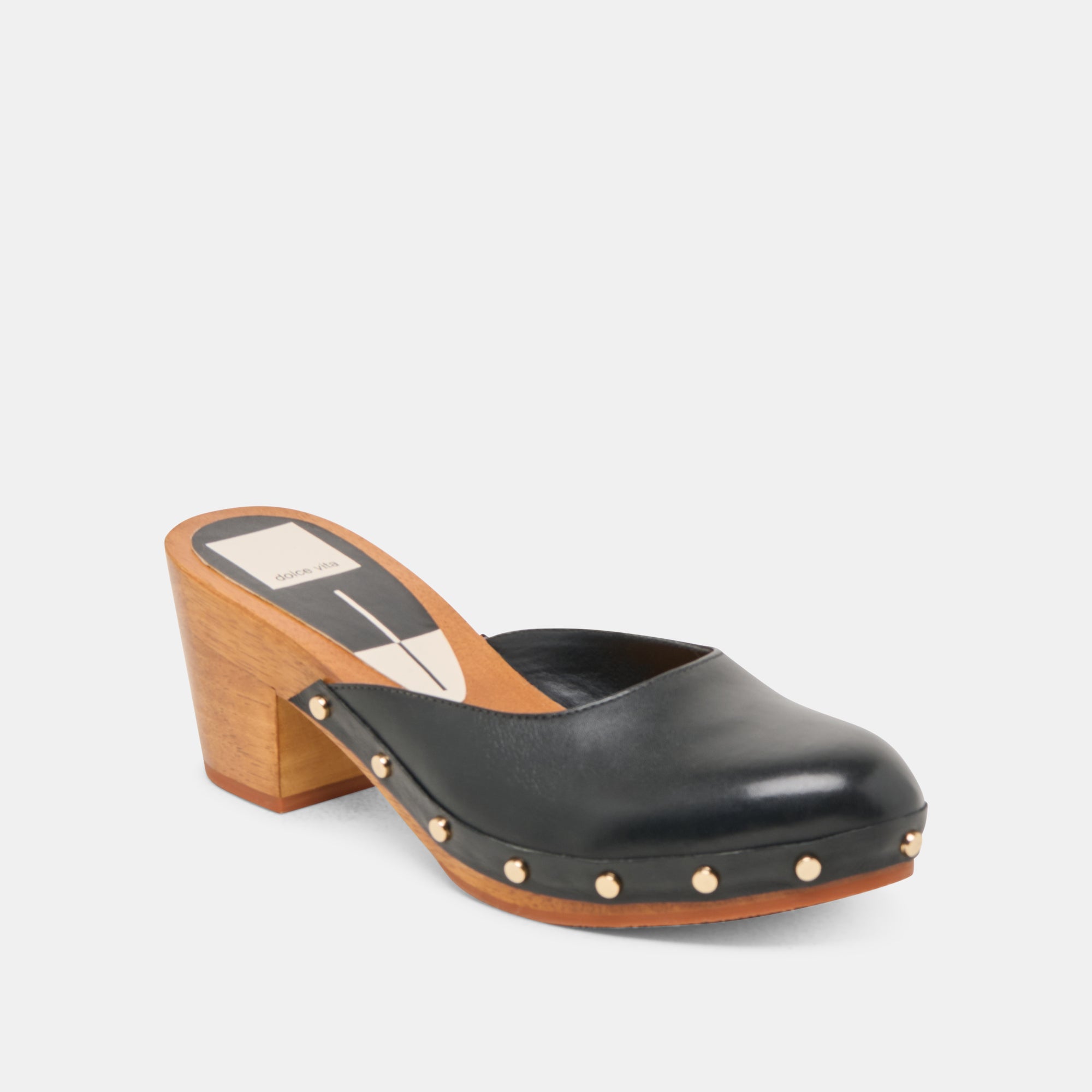 CAMYN Women's Black Leather Heels - Stylish High Heels for Office, Party & Evening Events