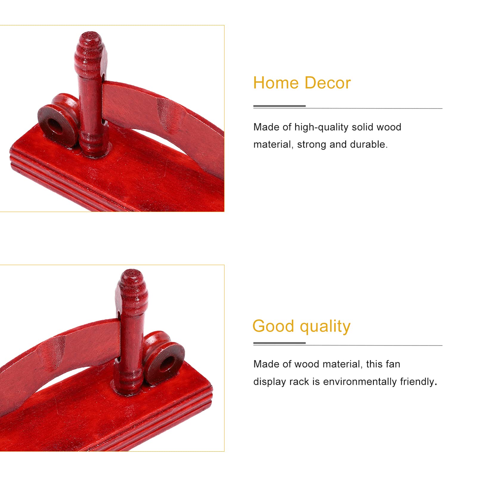 2-Pack Cabilock Wooden Folding Fan Holder Stand - Display & Organize Chinese Decorative Fans, Table Fans & Household Items - Perfect for Home Decor, Gift Display & Cultural Events