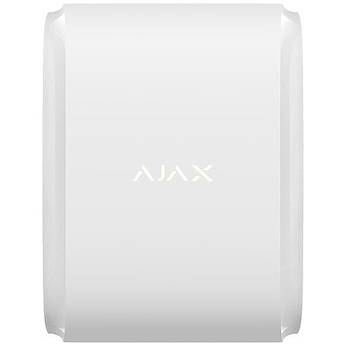 AJAX 42803.81.WH3 Wireless Outdoor Motion Sensor - Dual Side Curtain Detection, Anti-Masking & Pet Immunity (White) | Ideal for Home Security, Garage Protection & Perimeter Monitoring
