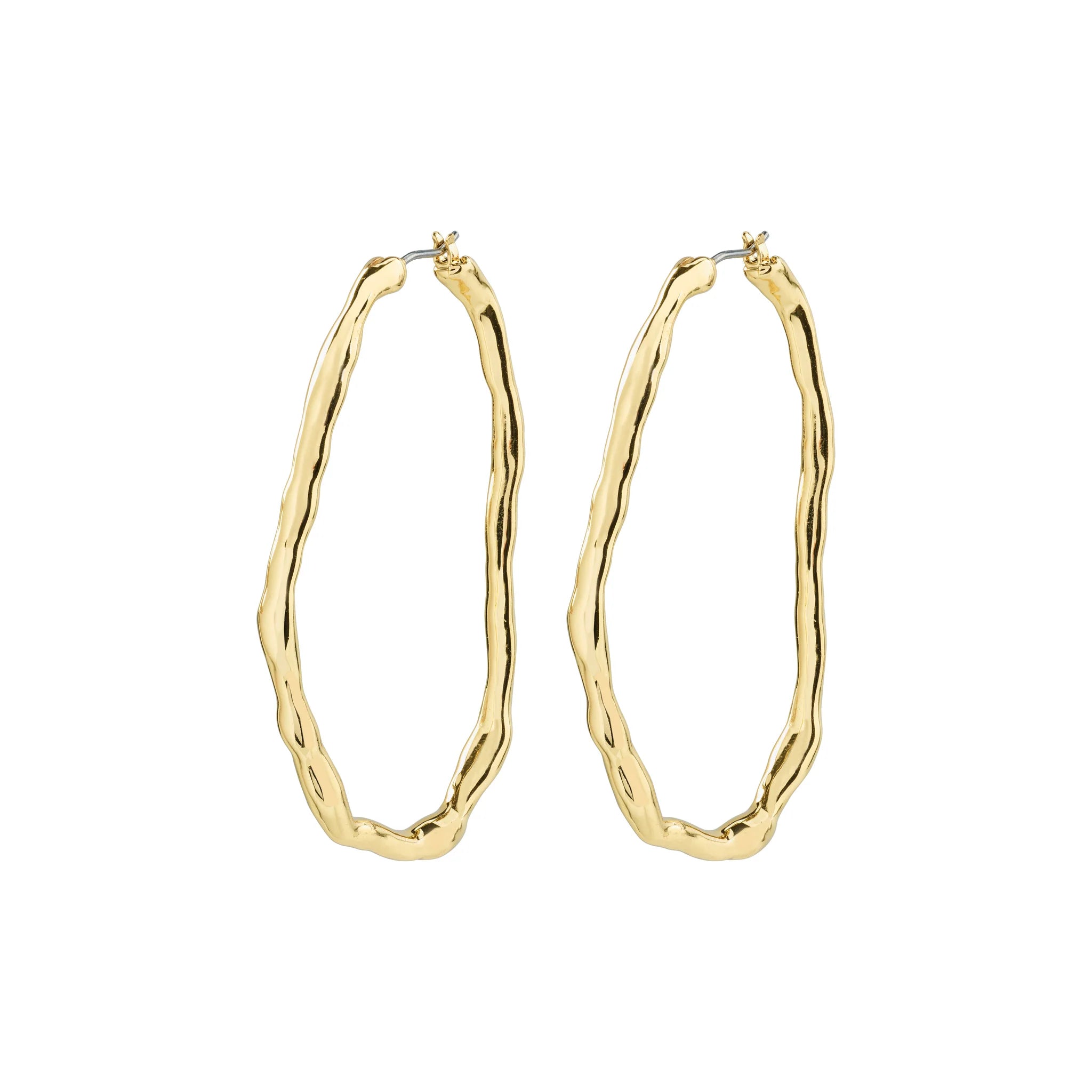 Pilgrim LIGHT Gold Plated Earrings for Women - Elegant Dangle Hoop Earrings for Party, Wedding & Everyday Wear
