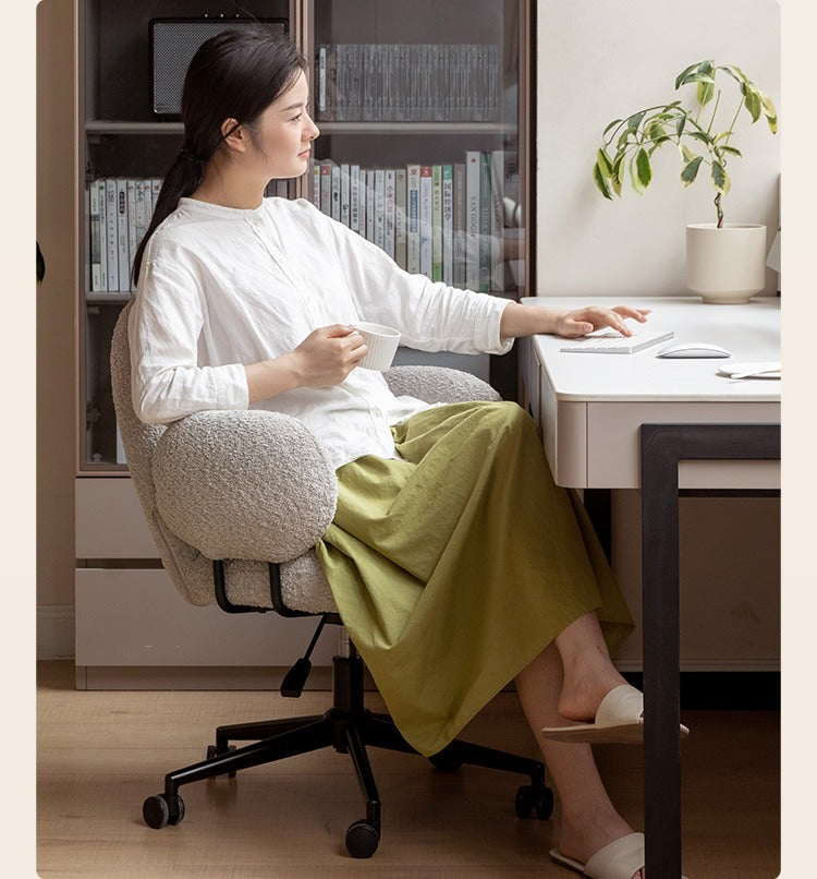 Ergonomic Office Chair with Adjustable Height - Comfortable Computer Desk Chair for Home & Work - Perfect for Long Hours Sitting, Gaming, and Remote Work