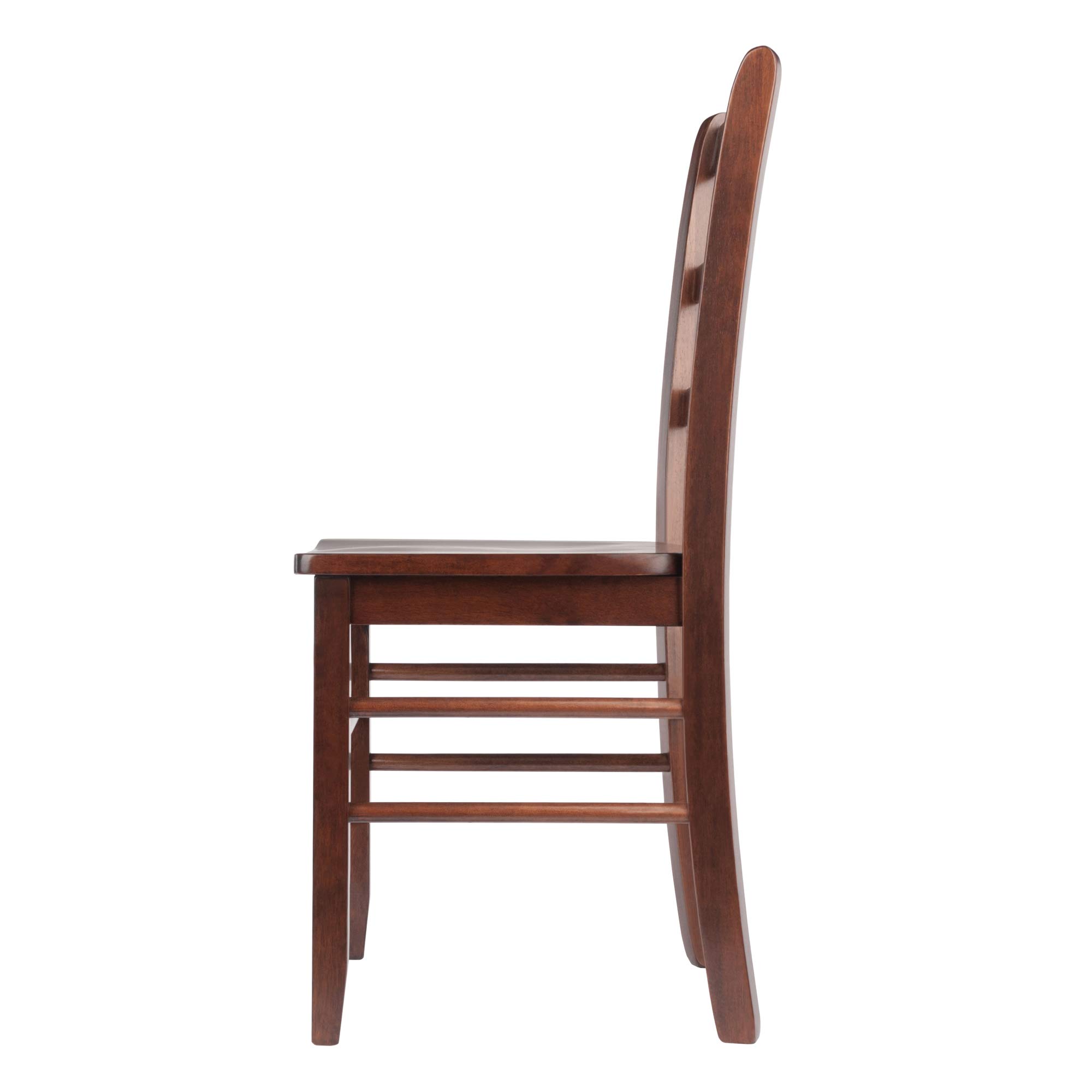 Winsome Wood Perrone 3-Piece Drop Leaf Dining Set with 2 Ladderback Chairs - Space Saving Kitchen Table for Small Apartments & Breakfast Nooks