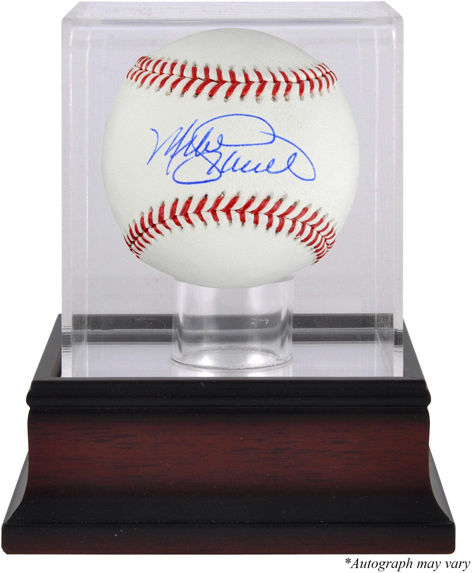 Mike Schmidt Philadelphia Phillies Autographed Baseball with Mahogany Display Case - Signed MLB Collectible for Sports Memorabilia Fans - Perfect for Home Office, Man Cave, or Gift Giving