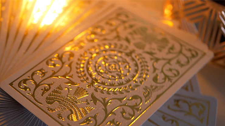Regalia White Playing Cards by Shin Lim – Premium Magic Trick & Cardistry Deck for Performers & Collectors – Perfect for Close-up Magic, Card Flourishes, and Gifts