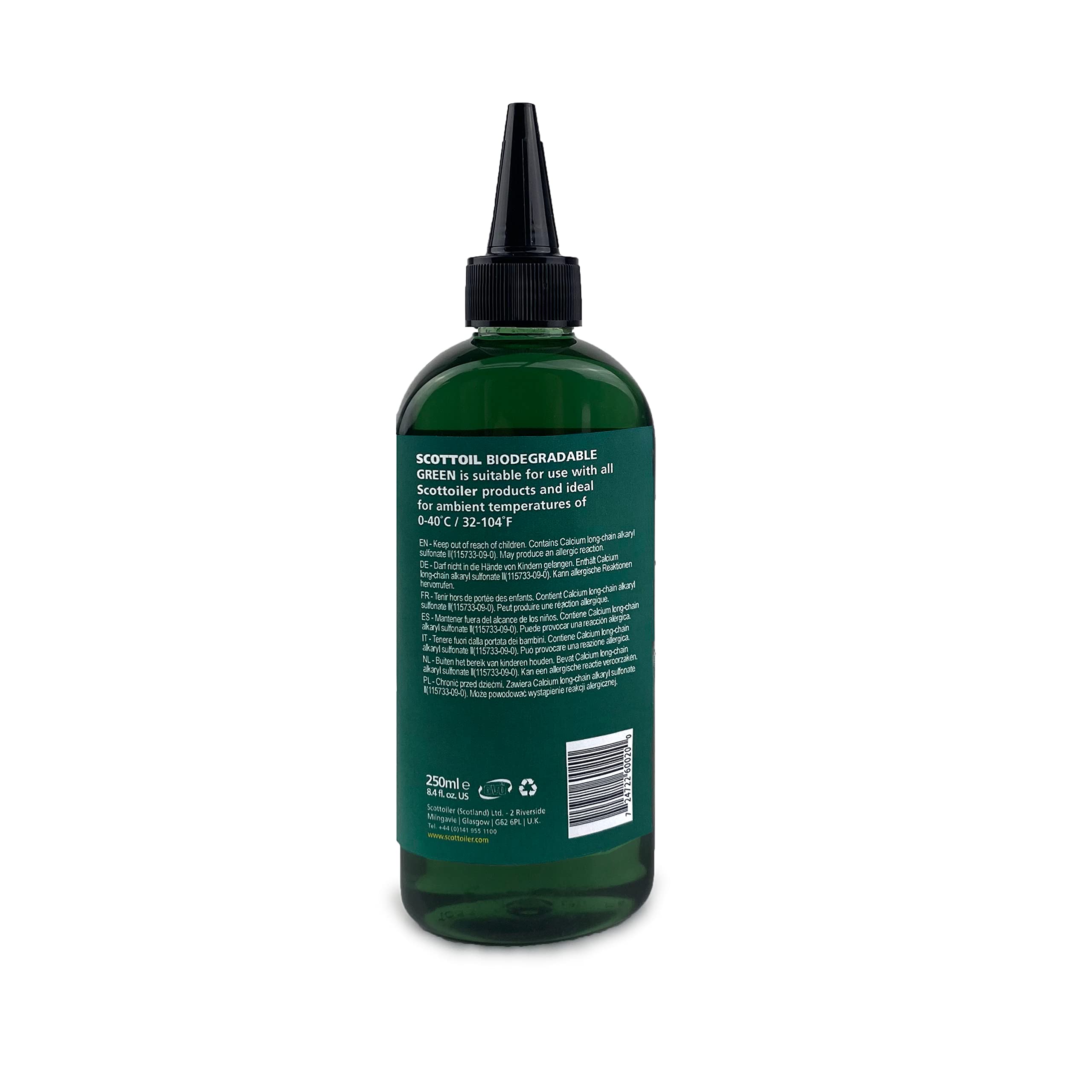 Scottoiler Micro-vSystem Automatic Motorcycle Chain Oiler Kit with 8.4oz All-Climate Biodegradable Green Oil - Perfect for Long-Distance Riding & Off-Road Adventures
