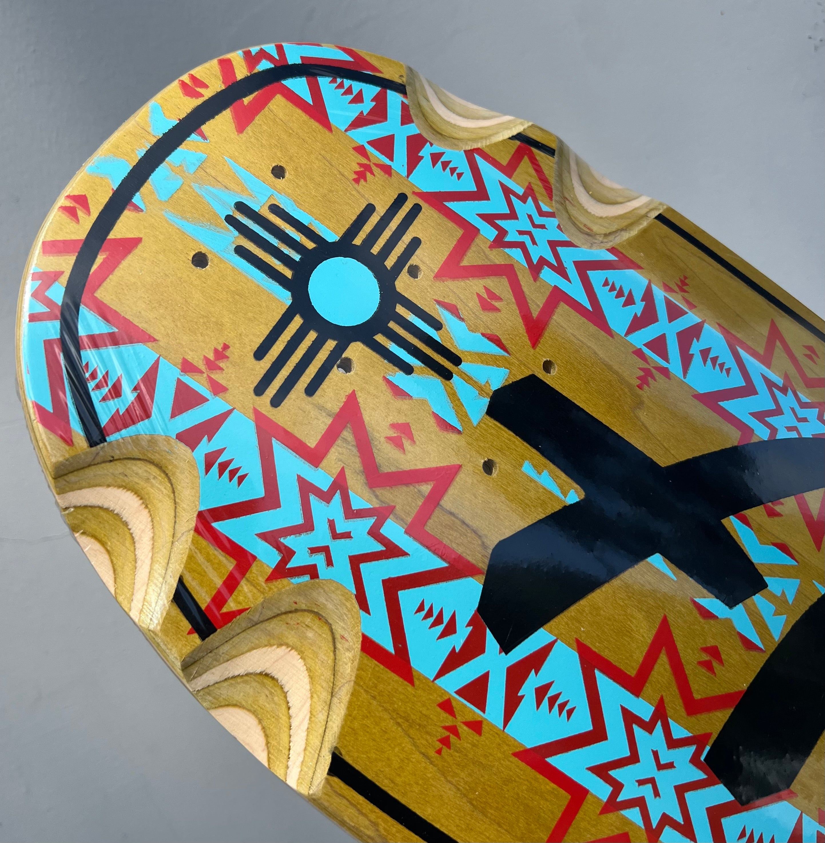 ALVA New Mexico Ditch Skateboard Deck - Yellow Stain | Premium Skateboard for Street & Park Riding | Perfect for Skaters & Collectors