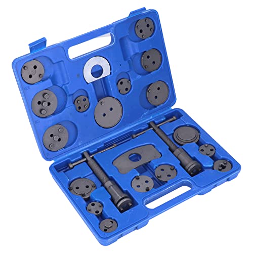 Universal Disc Brake Caliper Adapter - Compatible with Most Cars & Trucks, Includes Wind Back Tool & Fixed Plates for Professional Brake Service & Maintenance
