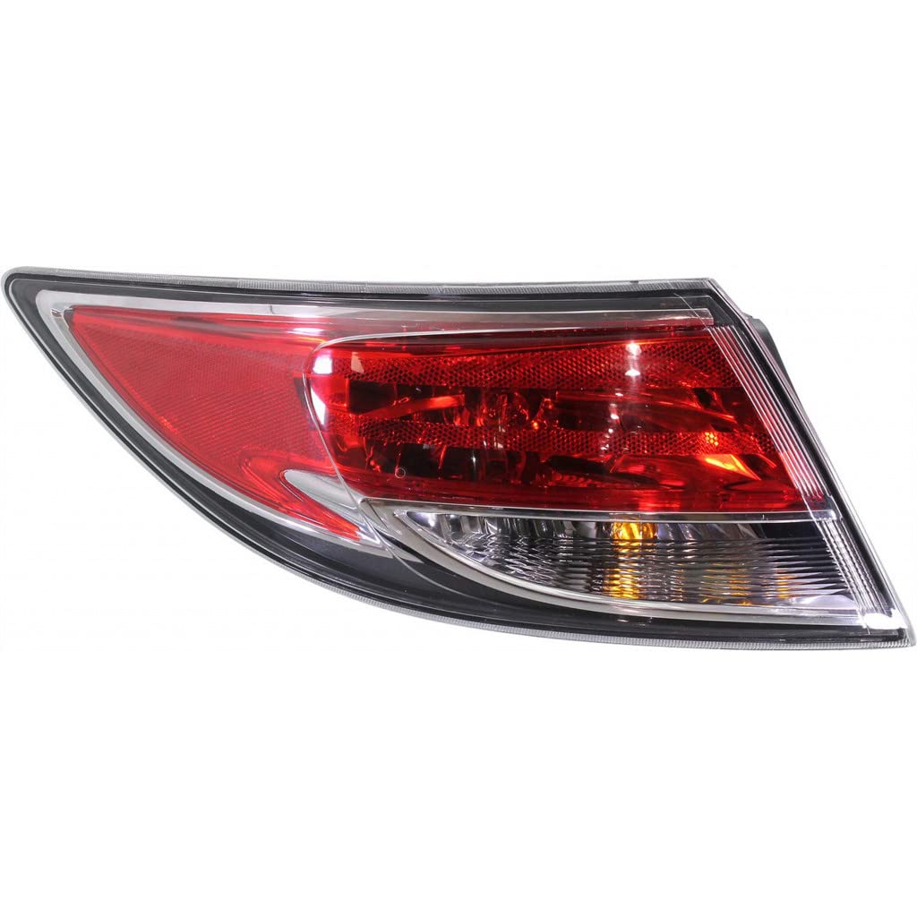 Mazda 6 Tail Light Assembly Left Driver Side 2009-2013 Replacement - Halogen Compatible with MA2804108 & GS3L51160H | Perfect for Night Driving & Enhanced Vehicle Safety