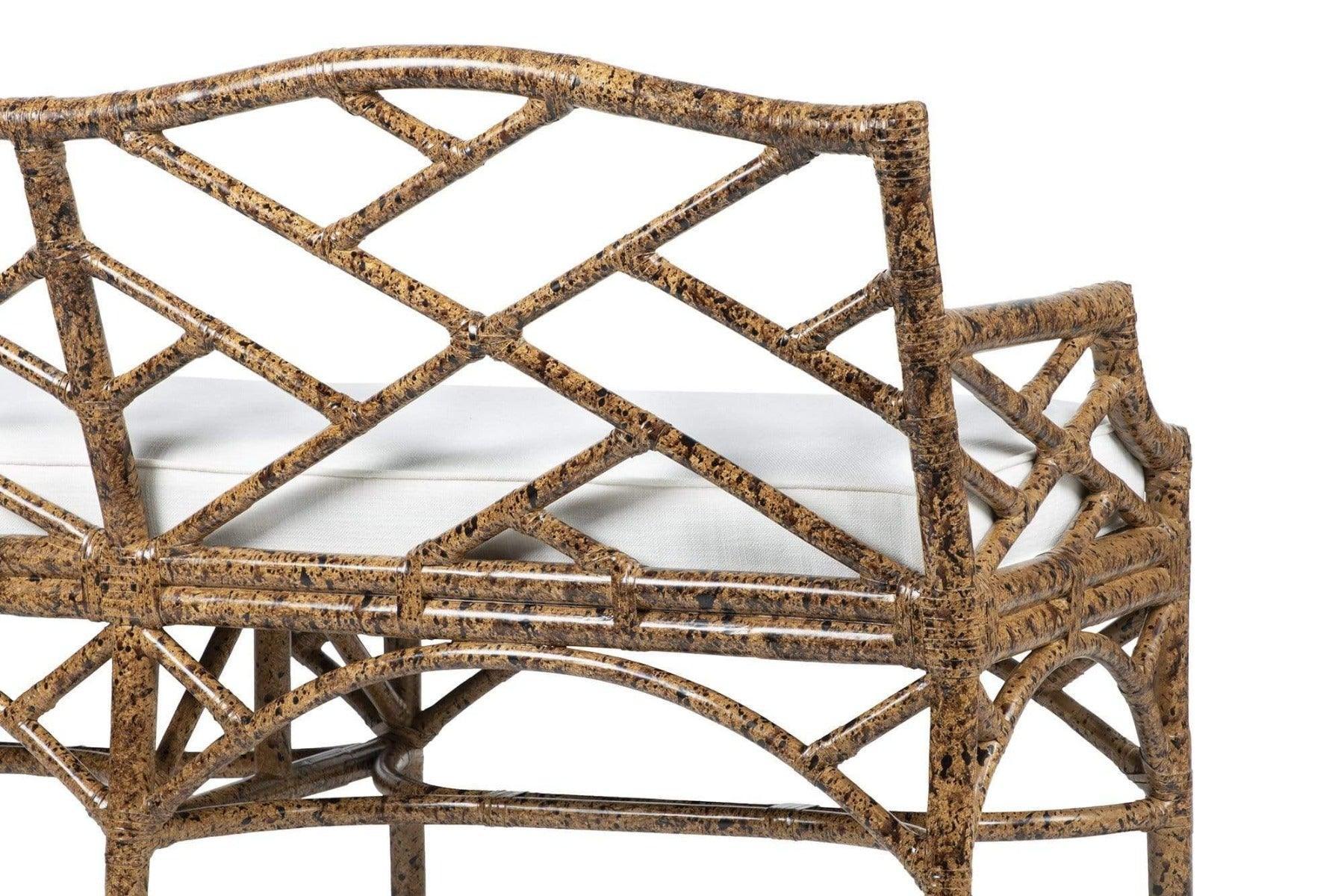 Chinese Chippendale Bench - Elegant Wooden Accent Bench with Carved Details | Perfect for Entryway, Bedroom, or Living Room Decor