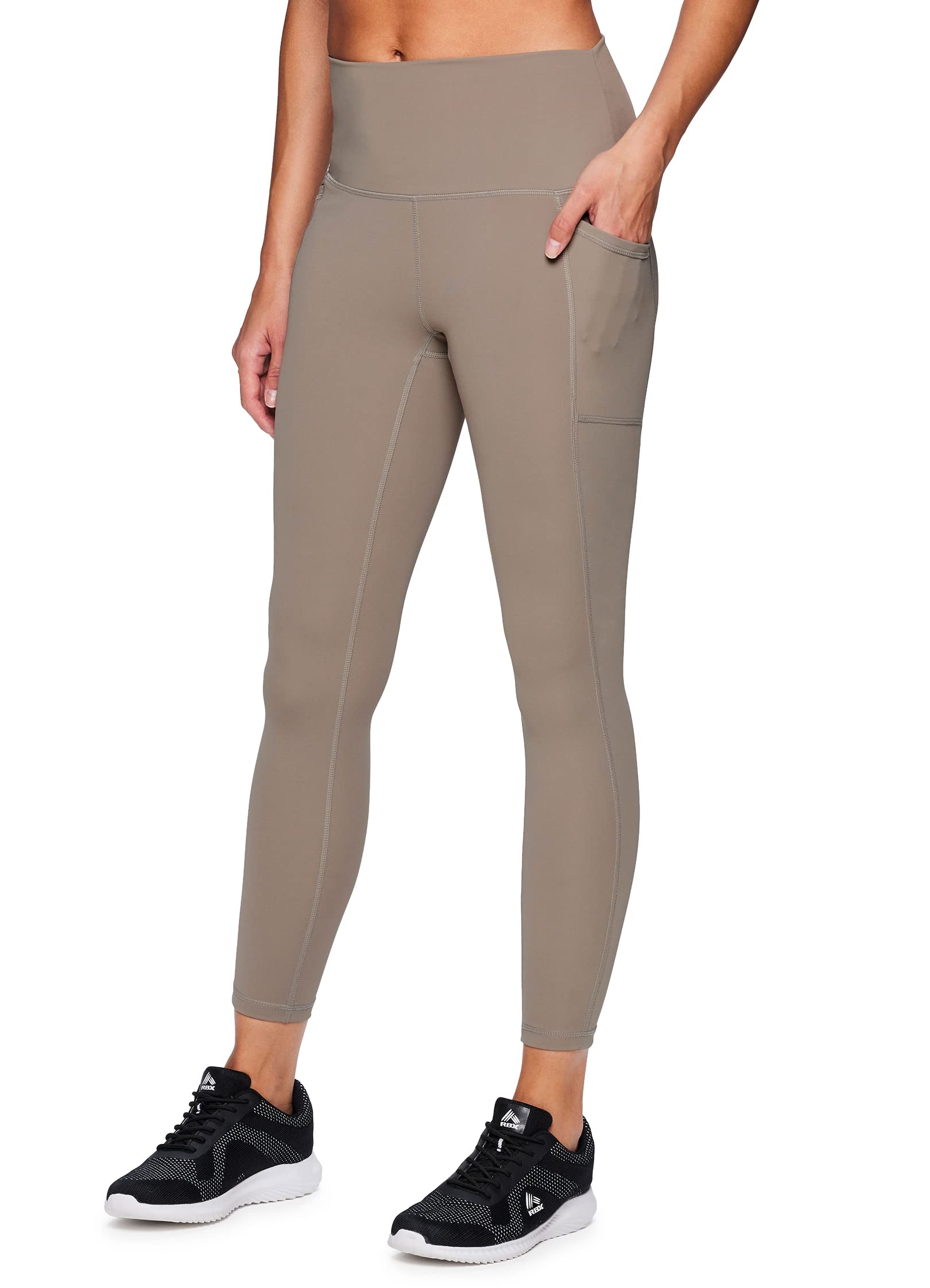 RBX Active High Waisted Squat Proof Workout Yoga Leggings with Pockets for Women - Comfortable & Breathable Gym Leggings for Running, Yoga & Fitness Training
