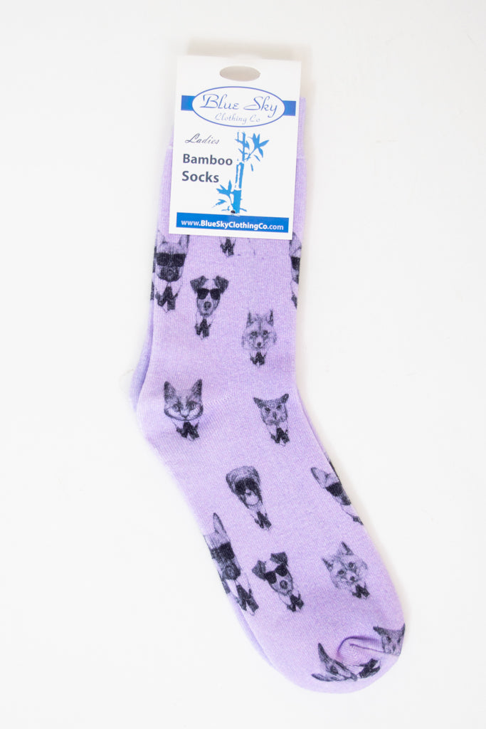Women's Bamboo Fiber Dress Socks - 5 Pairs Pack with Fun Patterns (Floral/Polka Dots/Stripes) - Breathable & Comfortable for Work, Travel & Everyday Wear