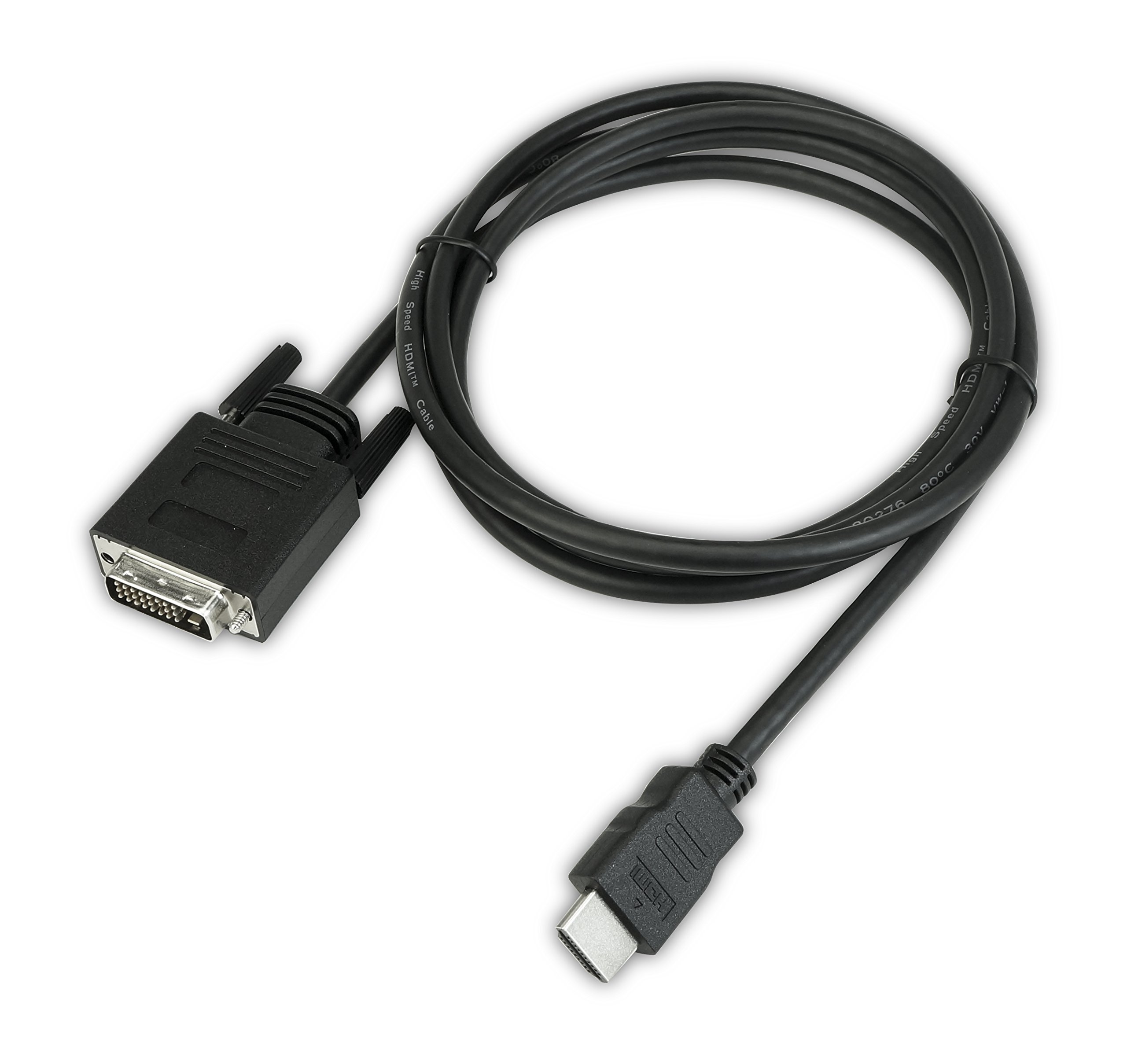 VisionTek HDMI to DVI-D Bi-Directional Cable 6ft (1.8m) Male to Male - High-Speed Digital Video Cord for Raspberry Pi, Roku, Xbox One, PS4, PS3, PC Graphics & Laptops - Ideal for Gaming, Home Theater & Office Setup (Model 900941)