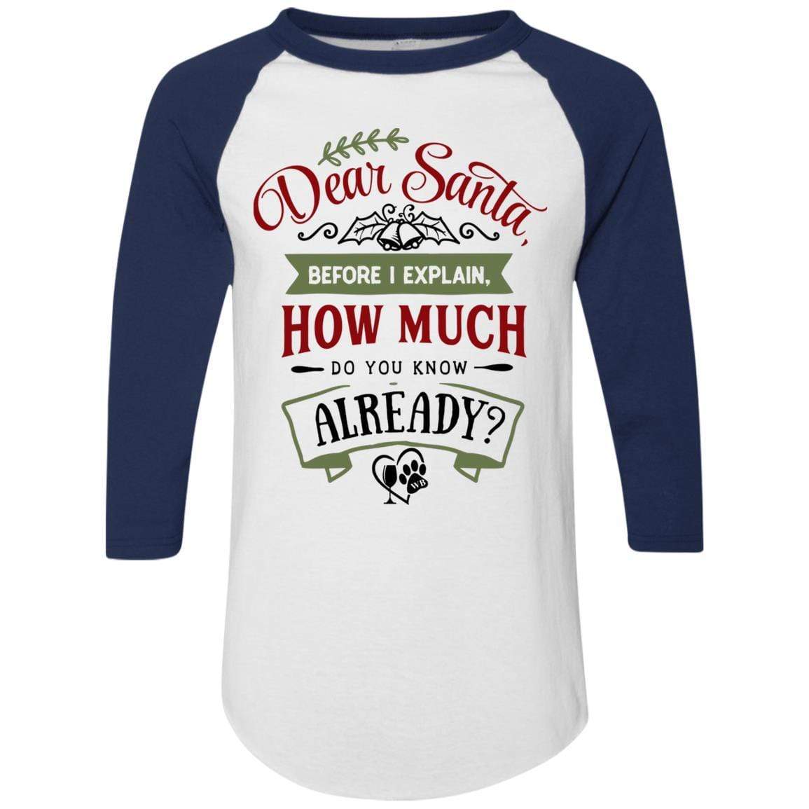 WineyBitches.Co Colorblock Raglan Jersey T-Shirt - Women's Fashion Casual Tee for Outfits, Lounge & Streetwear