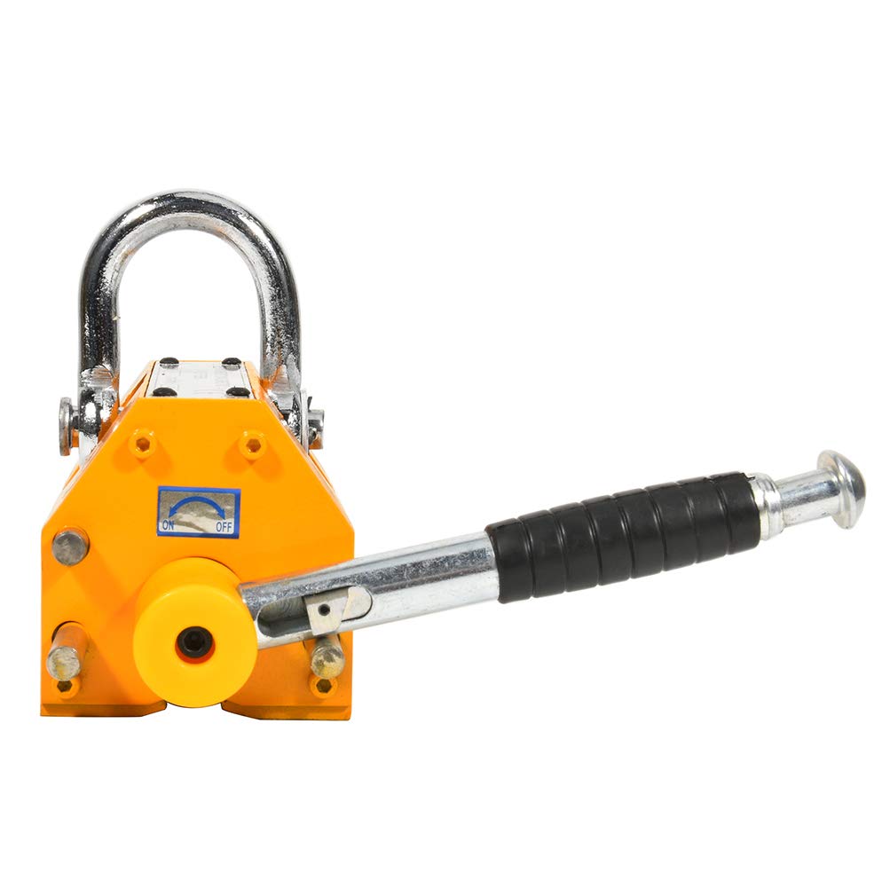OCPTY 400KG Heavy Duty Permanent Magnet Lifter for Steel Plates, Beams & Scrap - Industrial Crane Hoist & Lifting Equipment for Warehouses, Construction & Metalworking