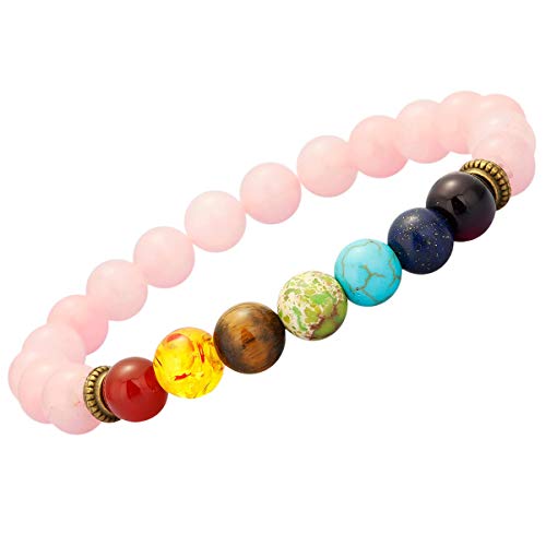 Rose Quartz & 7 Chakra Stone