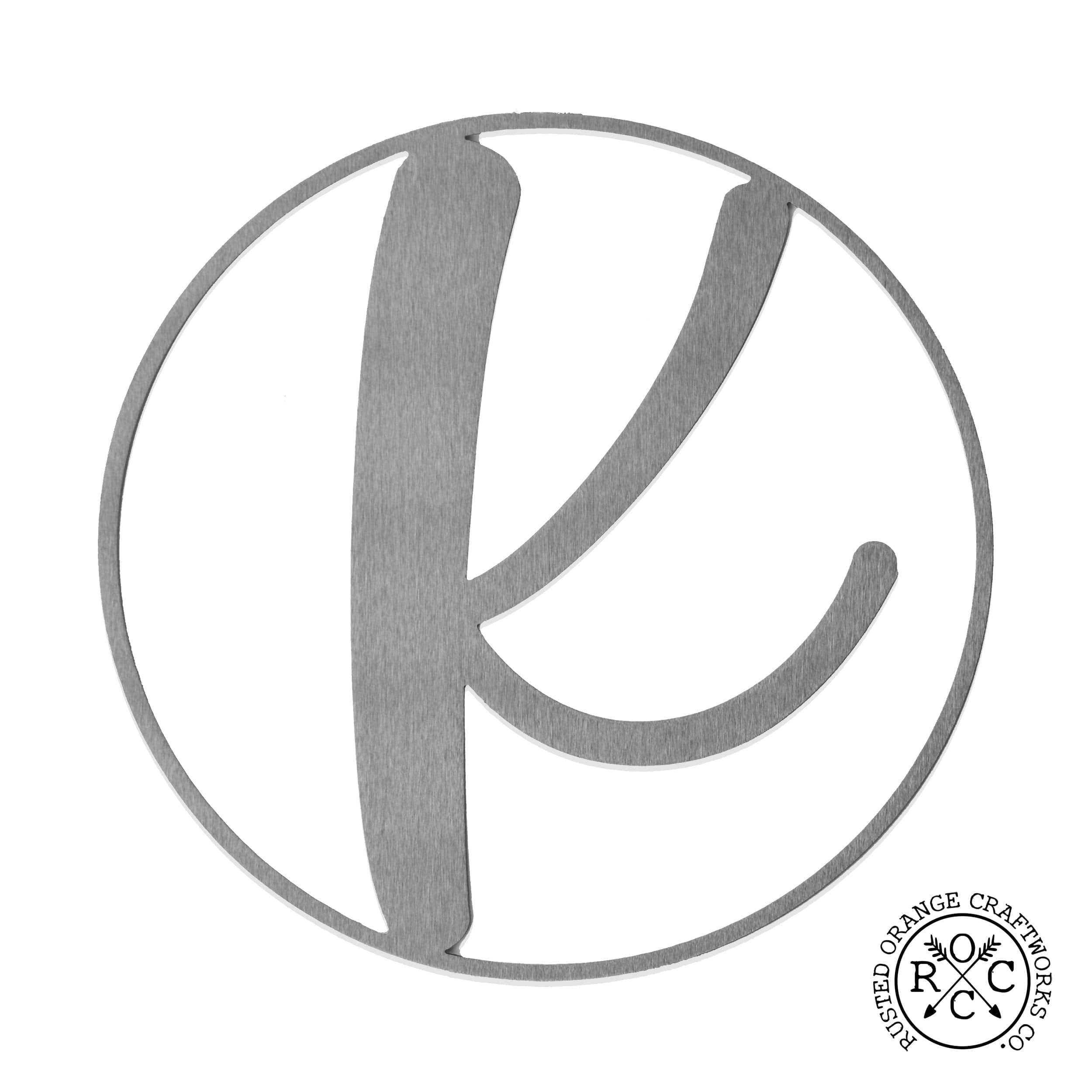 Custom Monogram Metal Wall Decor - 10 Modern Single Letter Designs in 2 Styles - Perfect for Home, Office & Wedding Decor