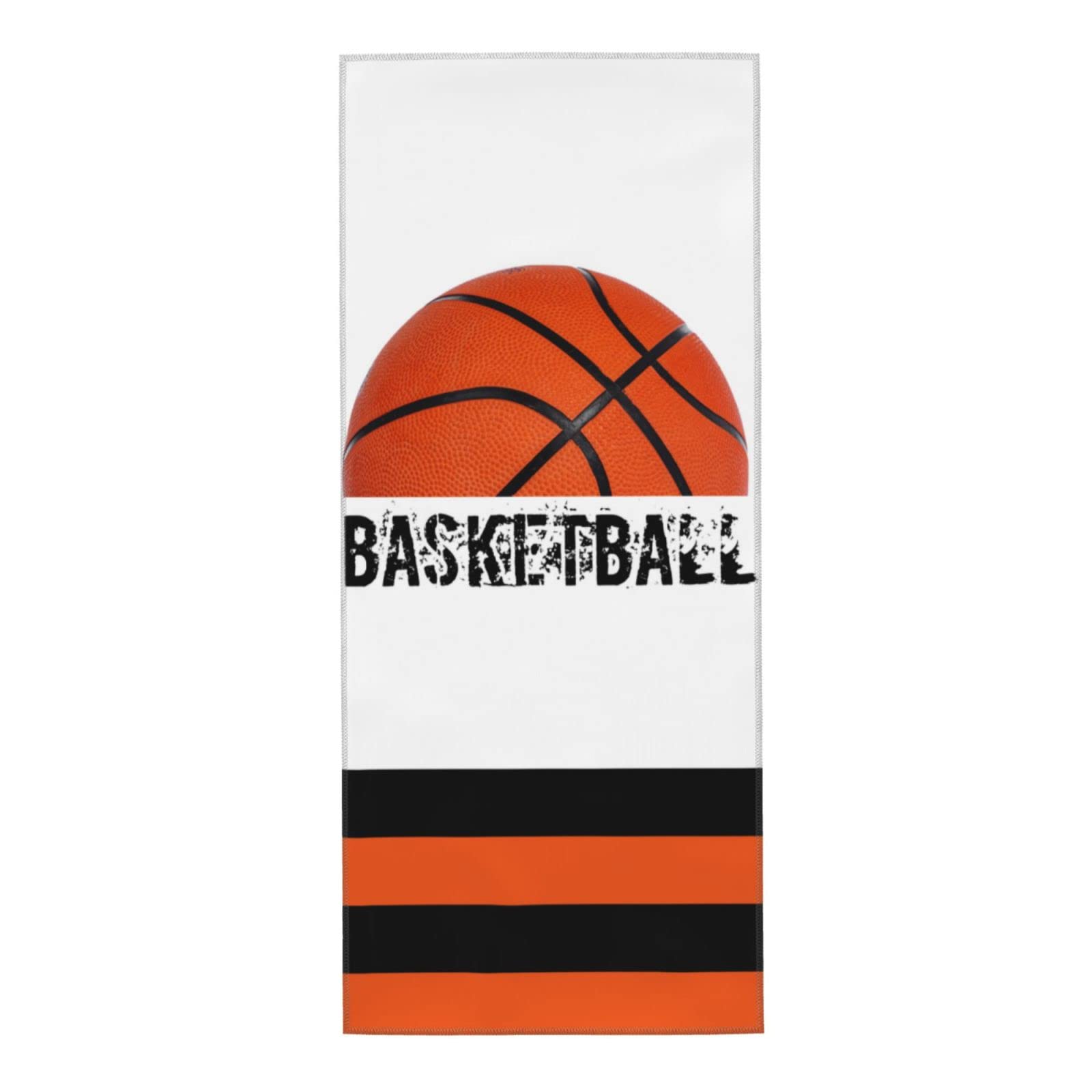 Bassyil Premium Absorbent Basketball Towel - 12x27.5 Inch Gym, Yoga & Sports Towel for Men & Women - Quick-Dry Face & Hand Towel for Basketball, Workout, Bathroom & Travel (1 Pack)
