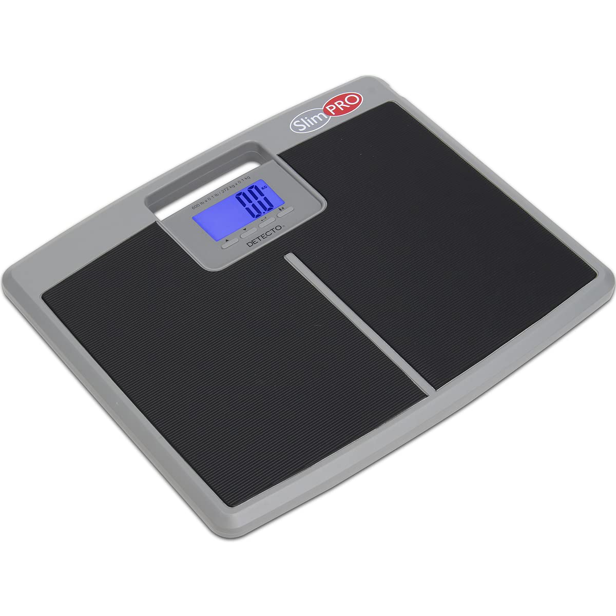 Detecto SlimPro Digital Bathroom Scale - Portable Electronic Weight Scale for Home Use, Accurate Body Weight Measurement for Fitness, Health Tracking & Weight Loss Goals