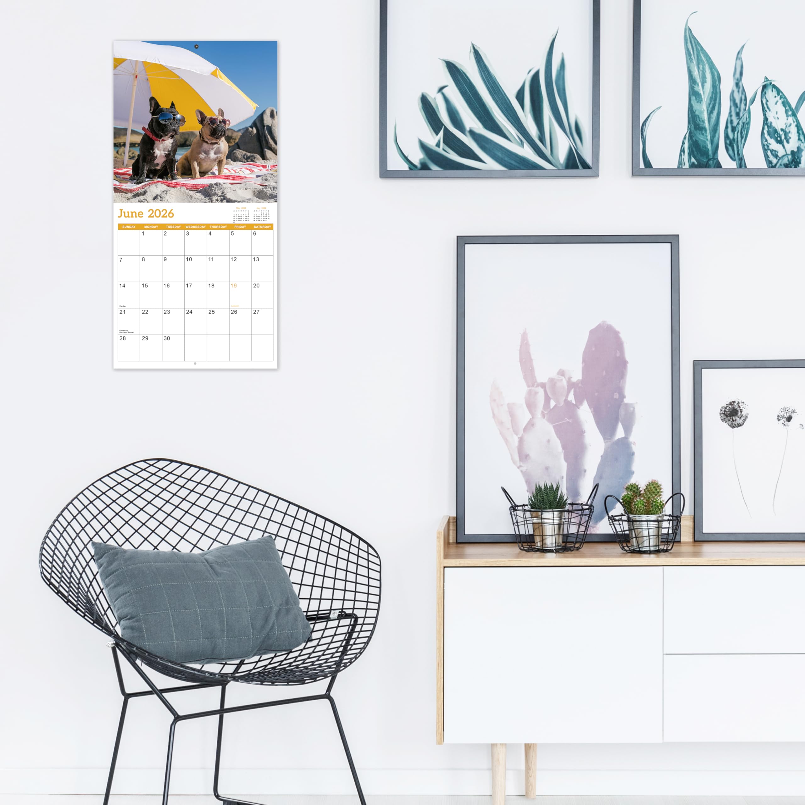 2025-2026 Wall Calendar - 18 Month Large Monthly Planner from July 2025 to December 2026, 12x24 Inches Open Format with Blank Date Boxes, Funny Office & Home Decor Gift for Coworkers, Friends & Family - Perfect for Planning, Scheduling & Home Organization