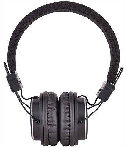 ameego U-009 Foldable Wireless Bluetooth Headphones with Built-in Mic, MicroSD/TF Card Slot, FM Radio & 3.5mm Detachable Cable - Stereo Sound for Phone, Tablet, PC, Laptop & Gaming (Black) | Perfect for Commuting, Workouts & Travel