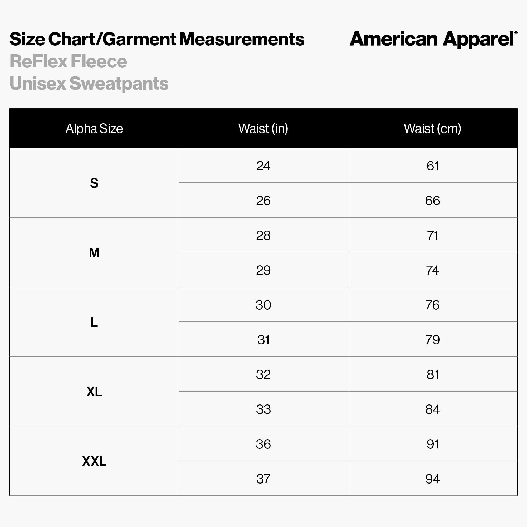 American Apparel Unisex ReFlex Fleece Sweatpants GRF491AA - Cozy Lounge Pants for Men & Women, Perfect for Yoga, Gym, and Casual Wear