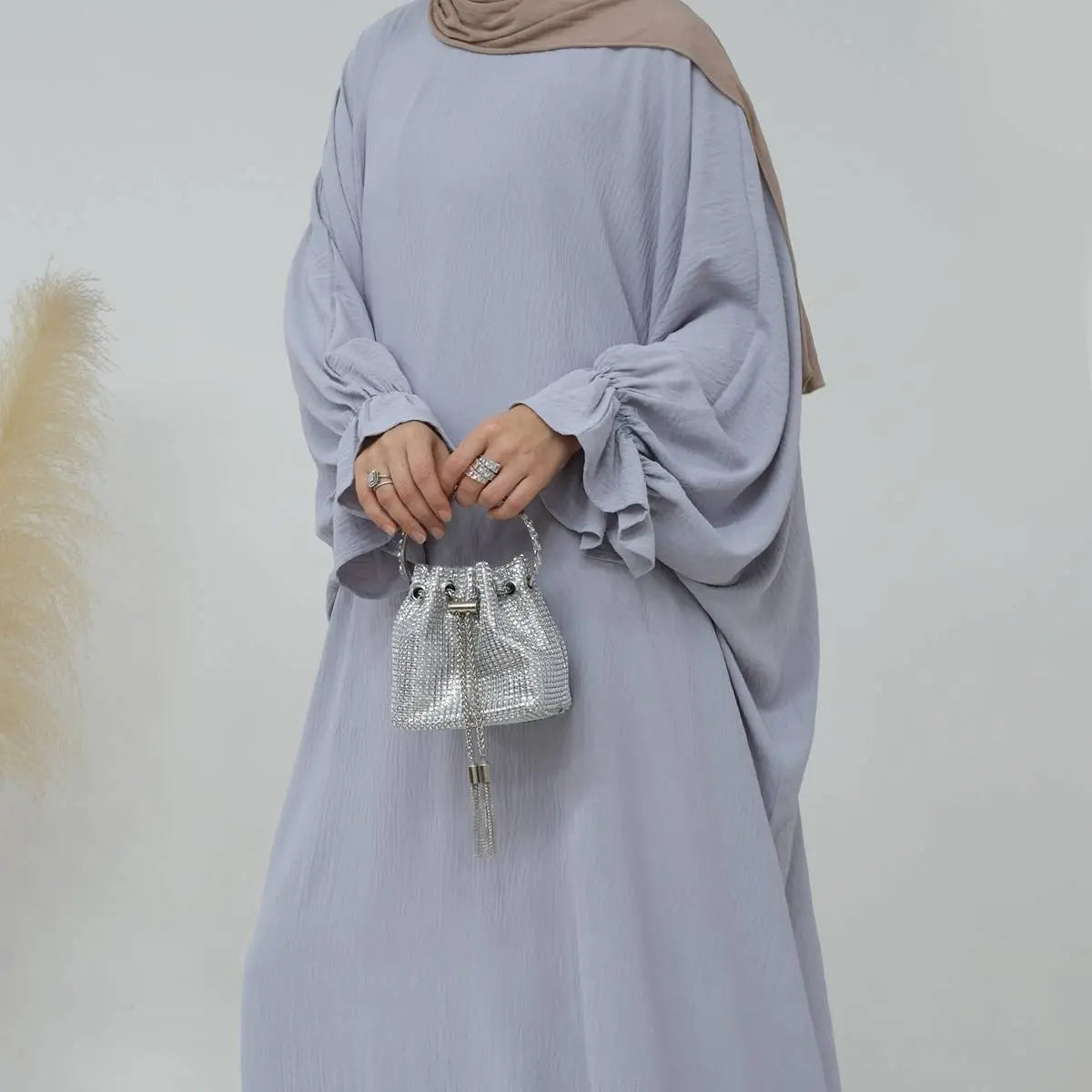 Modest Fashion Wrinkle-Resistant Abaya Dress for Women - Elegant Muslim Prayer Dress & Daily Wear