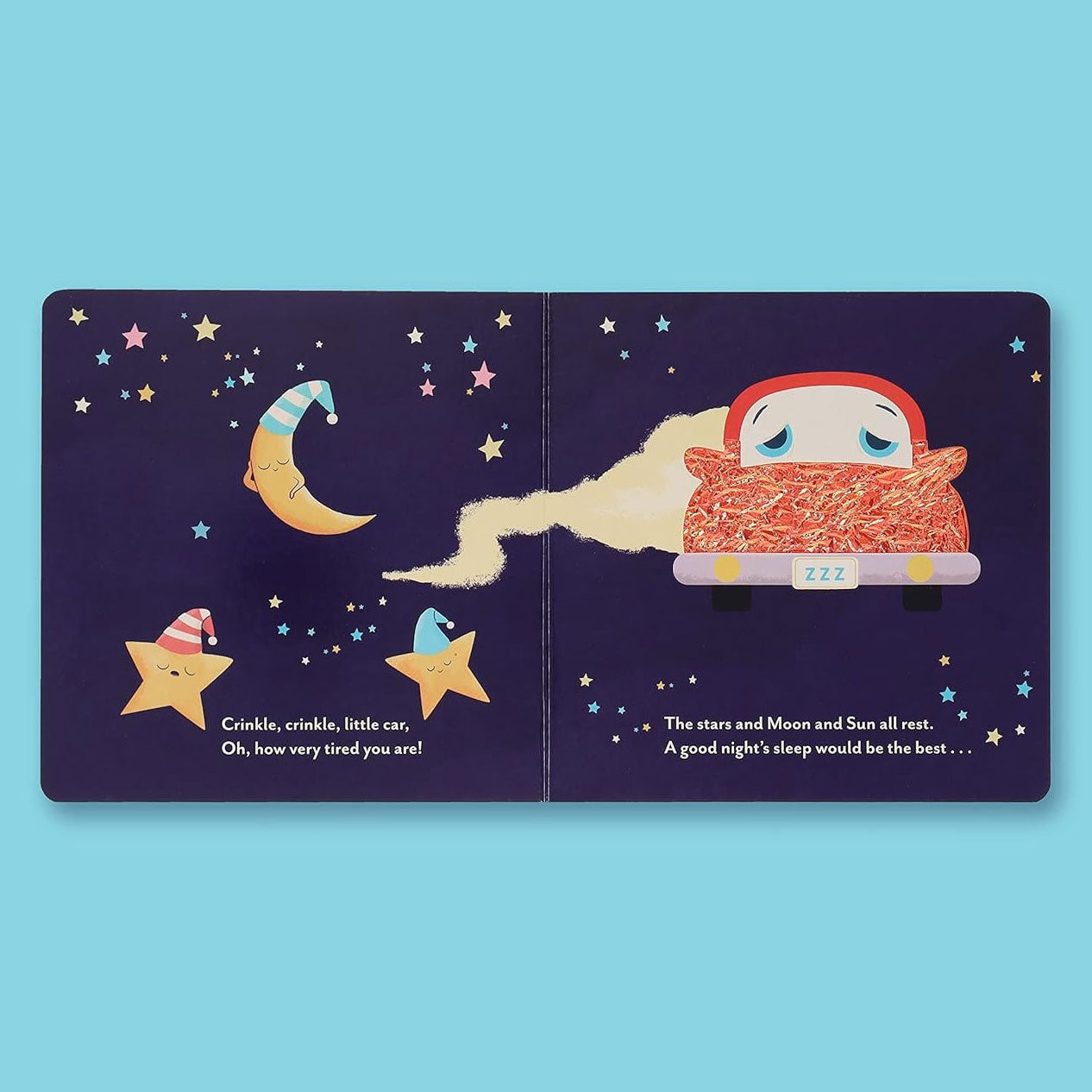 Crinkle Crinkle Little Car Book - Soft Baby Cloth Book with Crinkle Sounds, Interactive Sensory Toy for Infants & Toddlers - Perfect for Playtime, Travel, and Early Learning Development