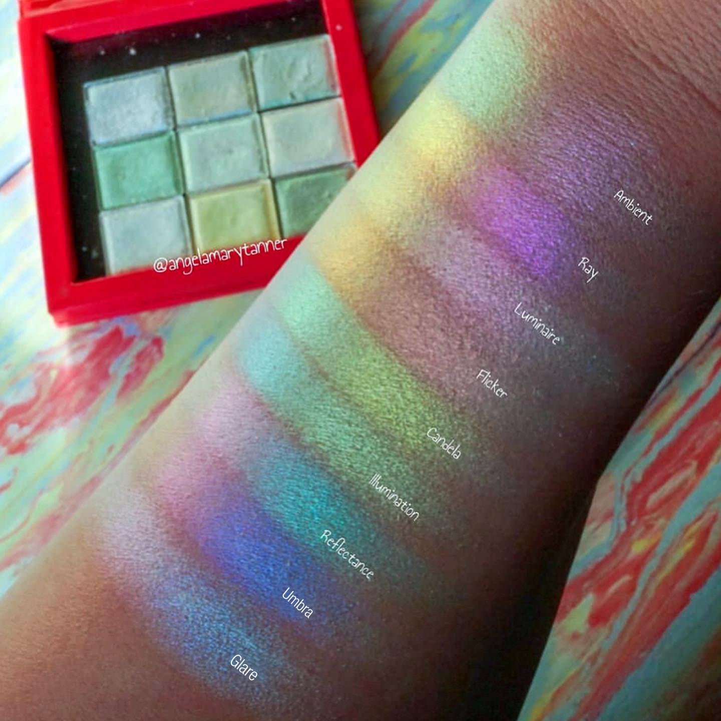 Flicker Series 1 Iridescent Multichrome Eyeshadow Palette - Long Lasting Highly Pigmented Makeup for Party, Night Out & Special Occasions