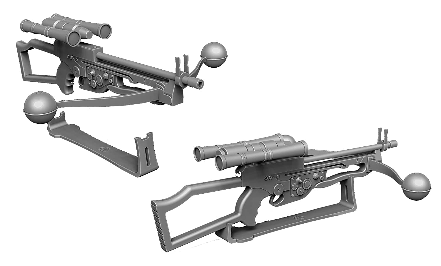 Bowcaster DIY Kit with Stand - Full Scale Replica Parts Kit for Star Wars Cosplay & Prop Building | Perfect for Costume Accessories, Collectors, and DIY Enthusiasts