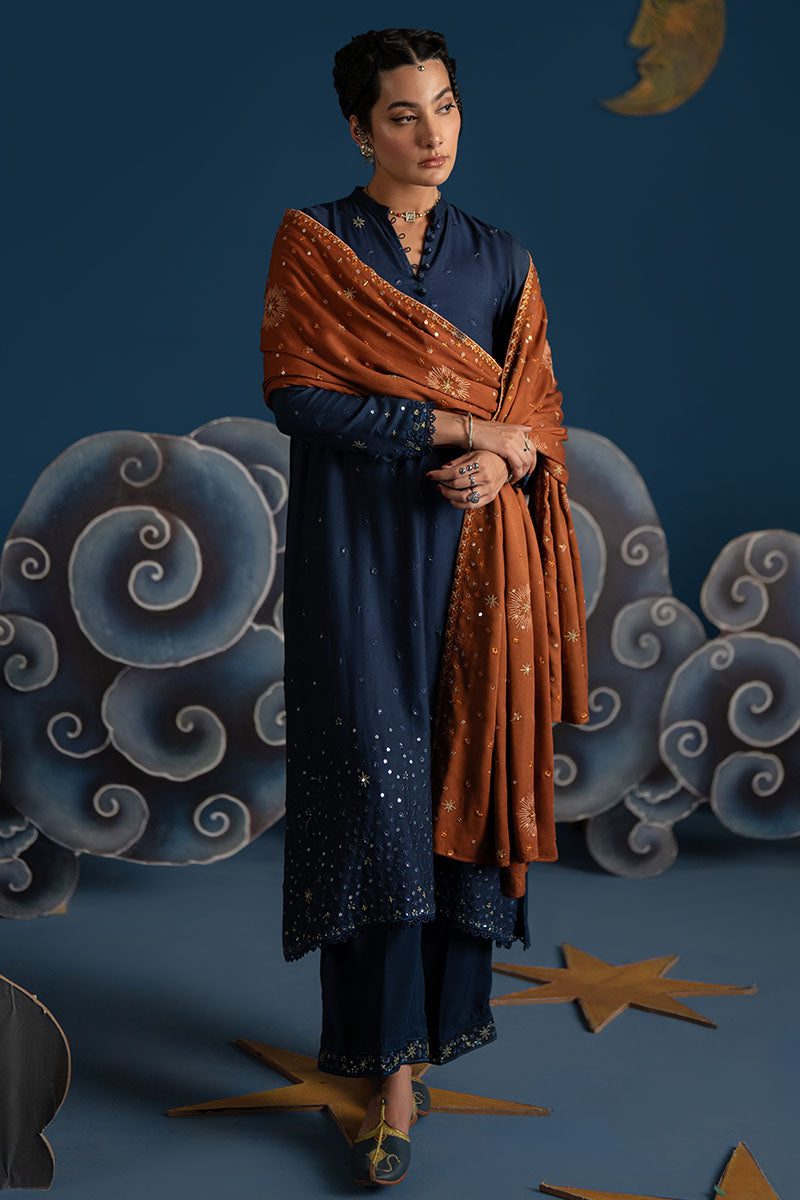 MOONLIGHT STAR 3-Piece Women's Ethnic Outfit Set (Shirt, Pants & Dupatta) - Traditional Indian Kurti Set for Festivals, Weddings & Special Occasions