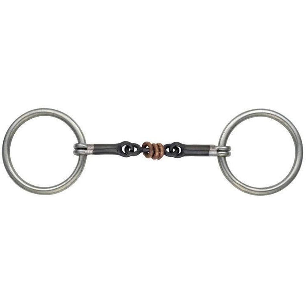 Shires Equestrian Sweet Iron Copper Roller Snaffle Bit - Comfortable Horse Training Bit for Dressage & Jumping - Perfect for English Riding & Horse Shows