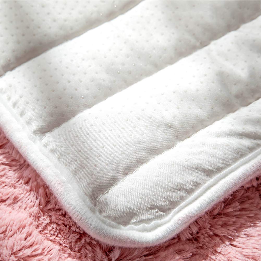 Velvet L-Shaped Sectional Sofa Cover - Winter Warm Recliner Slipcover Protector for Pets, 110x240cm (43x94inch), Pink - Perfect for Living Room, Family Room & Pet-Friendly Homes