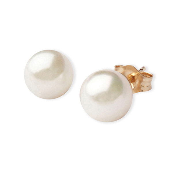 Classic 6mm Cultured Pearl Earrings for Women – Timeless Elegance for Weddings, Parties & Special Occasions