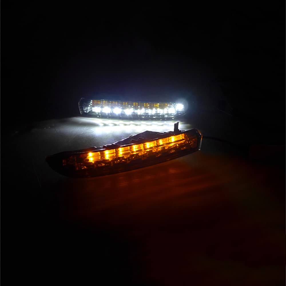2009-2013 Volkswagen Passat CC LED Daytime Running Lights (DRL) Fog Lamp Cover - Bright White DRL Lights for Enhanced Visibility & Safety - Perfect for Night Driving & Foggy Conditions