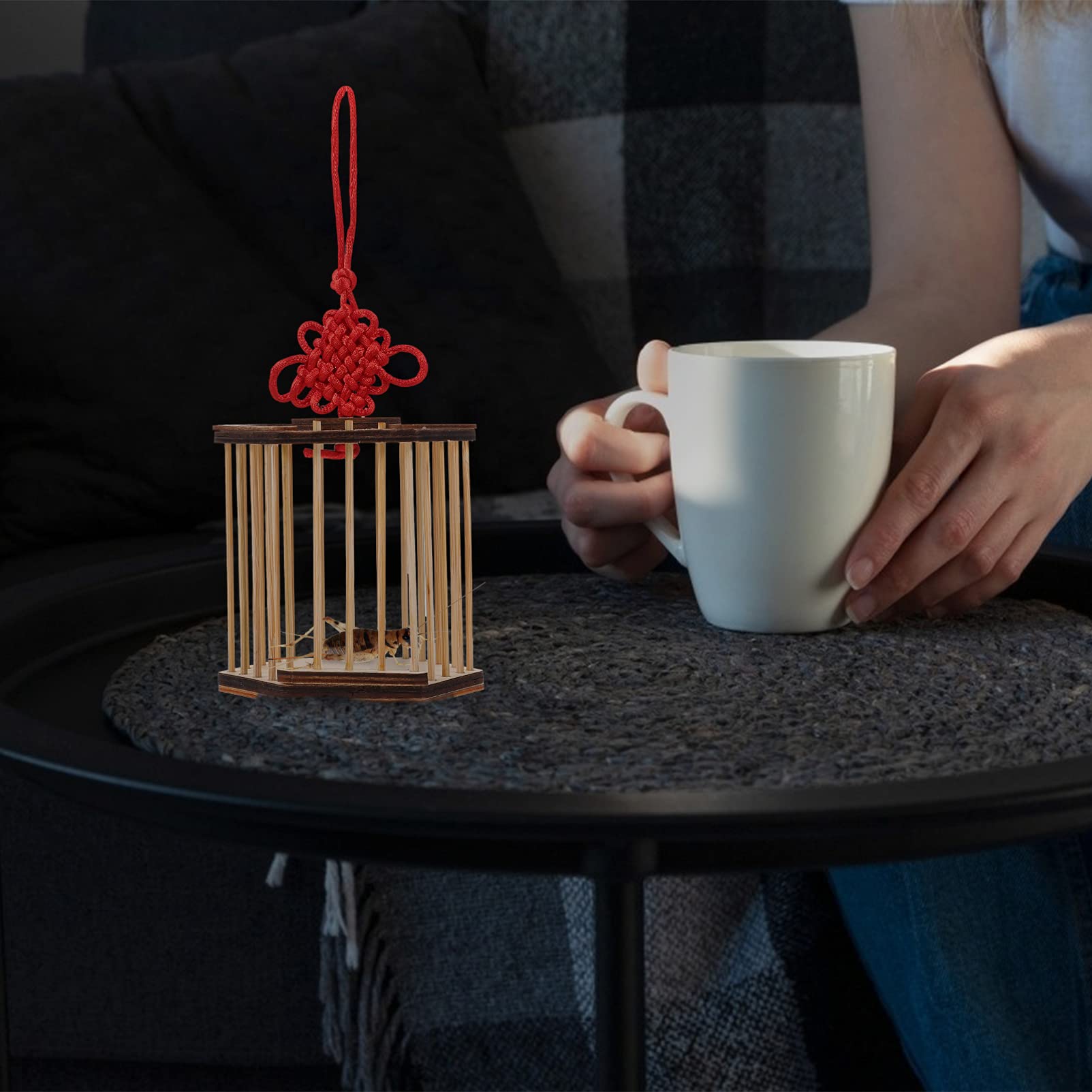 Wooden Cricket Cage - Mini Grasshopper Habitat Box for Outdoor Play & Nature Exploration