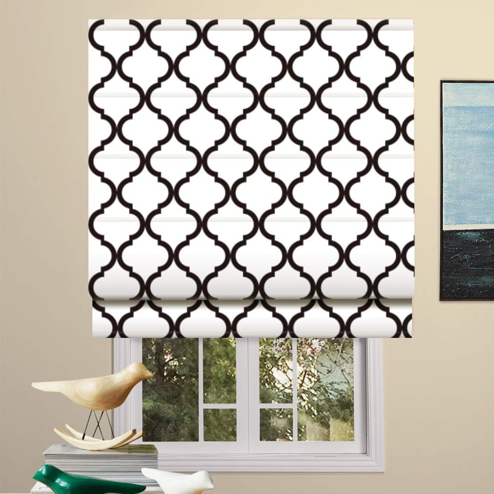 Artdix Cordless Roman Shades - White 44