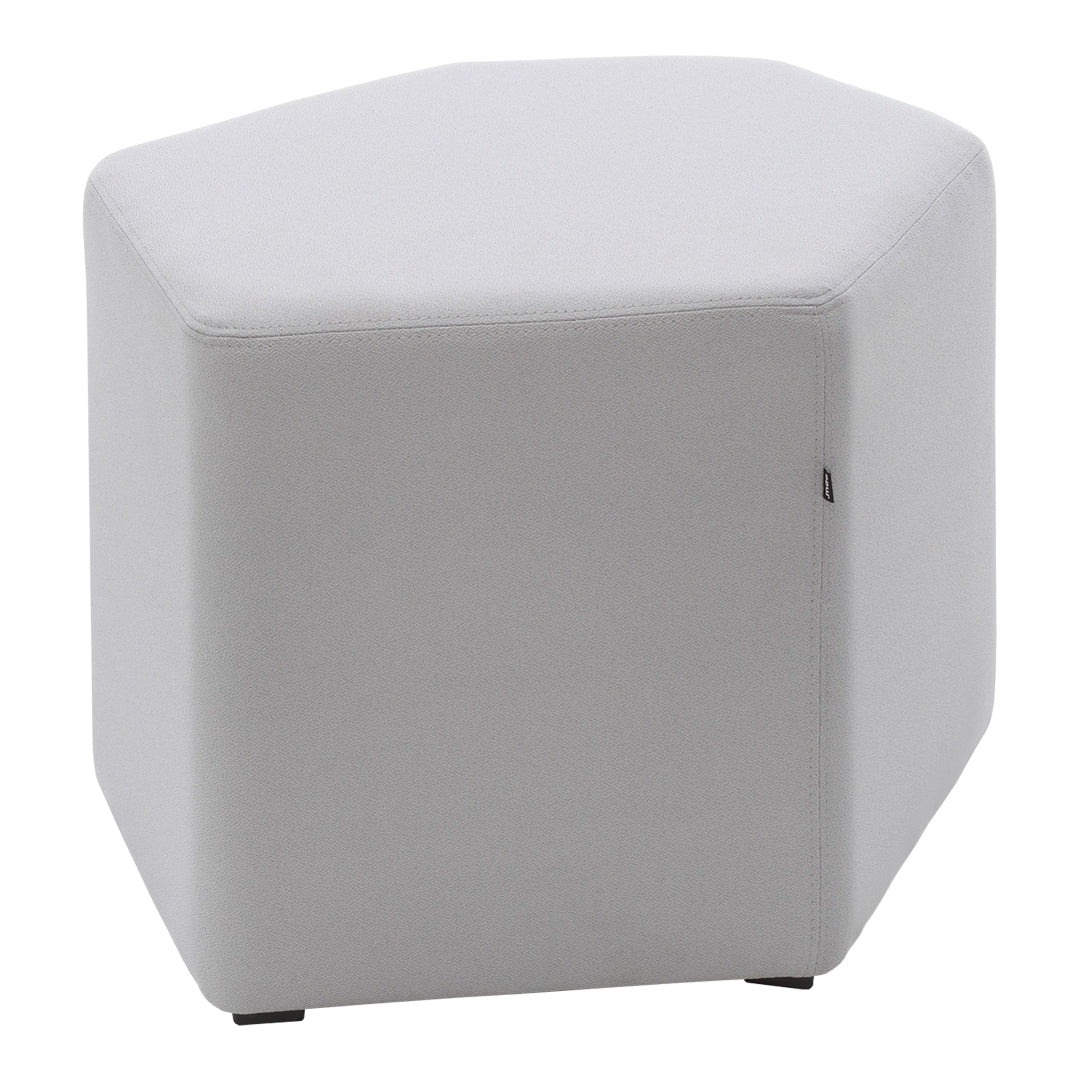 Andreas Krob Bazalto Pouf MDD - Modern Round Ottoman Footrest with Storage, Perfect for Living Room, Bedroom, or Nursery - Soft Fabric Stool for Extra Seating and Home Decor