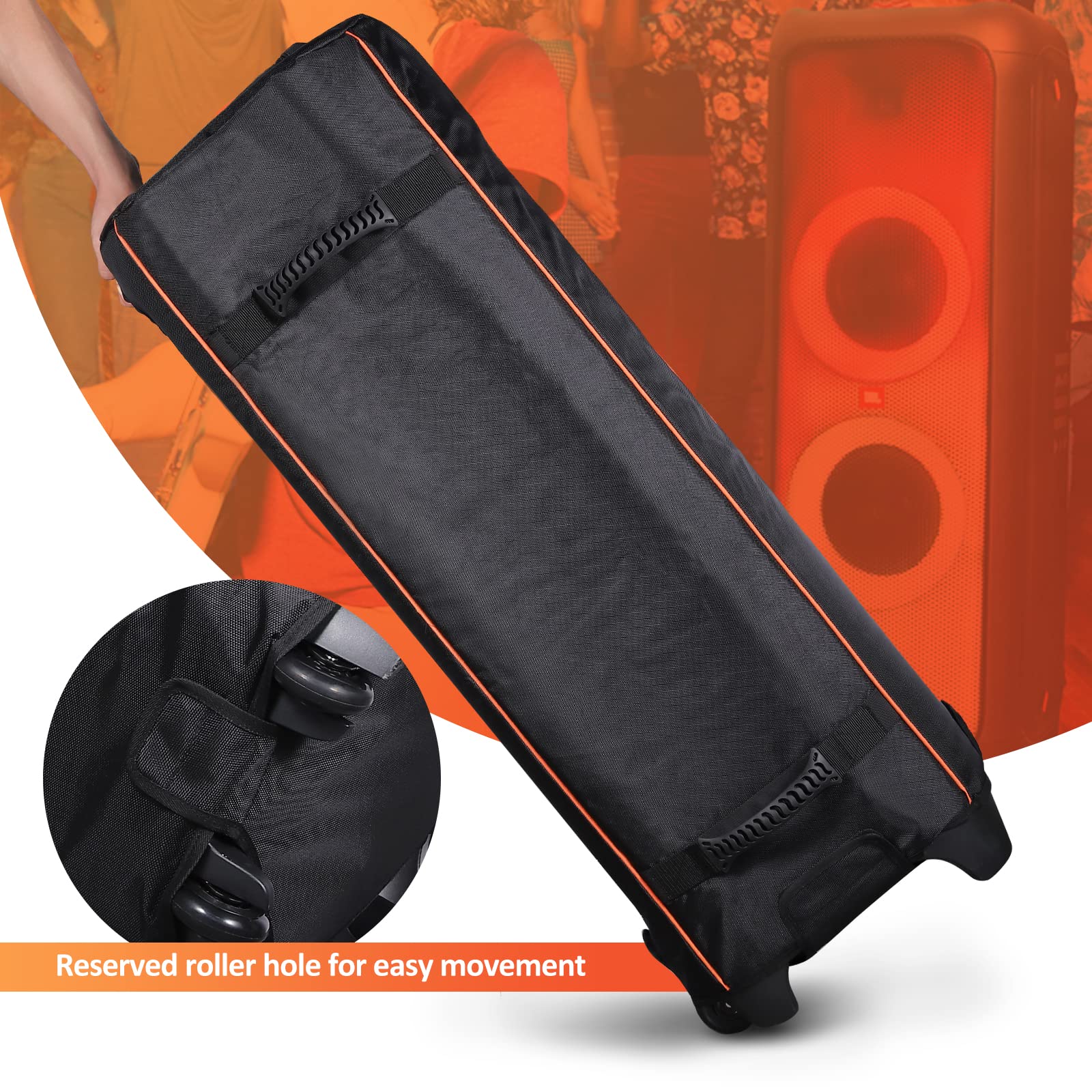 JBL PartyBox 1000 Speaker Travel Case - Durable Portable Carry Bag Backpack for JBL PartyBox Series Speakers - Perfect for Travel, Outdoor Parties & Events